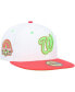 Фото #5 товара Men's White, Coral Washington Nationals Robert F. Kennedy Memorial Stadium Strawberry Lolli 59FIFTY Fitted Hat