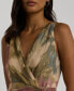 ფოტო #4 პროდუქტის Women's Sleeveless Floral Metallic Dress