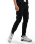 Фото #3 товара Calvin Klein Jeans slim cargo trousers in black