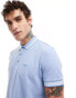 BOSS GREEN paddy tipped polo shirt in light blue BLAU, 2XL - фото #1