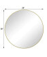 Фото #3 товара 28" Wall Mounted Gold Circular Mirror, For Bathroom, Living Room, Bedroom Wall Decor