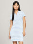 Фото #1 товара Slim Fit Stripe Stretch Polo Dress