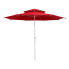 AKTIVE Octagonal Parasol 280 cm Metal Pole With Double Roof and UV30 Protection