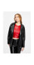 ფოტო #3 პროდუქტის Women's Genuine Leather Jacket, Black