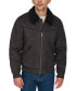 Фото #1 товара Men's Faux-Shearling Full-Zip Bomber Jacket