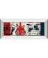 British Invasion Il by Mo Mullan Mirror Framed Print Wall Art - 18" x 42"