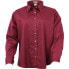 Фото #2 товара River's End Ezcare Woven Long Sleeve Button Up Shirt Womens Burgundy Casual Tops