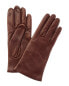 Фото #1 товара Portolano Cashmere-Lined Leather Gloves Women's Brown 6.5