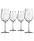 Фото #1 товара Fleur De Lis White Wine 12Oz - Set Of 4 Glasses