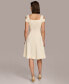 Фото #2 товара Women's Cold-Shoulder Fit & Flare Dress