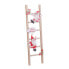 Фото #4 товара Новогоднее украшение Разноцветный Деревянный лестница Дед Мороз 12 x 1,8 x 42 cm