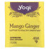 Yogi Tea, манго и имбирь, без кофеина, 16 чайных пакетиков, 32 г (1,12 унции)