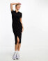 I Saw It First button through midi dress in black 36 - фото #6