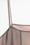 Фото #12 товара Платье из жоржета с воланами ZARA
