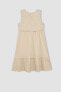 Kız Çocuk Kolsuz Elbise C3057A824SM