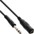Фото #1 товара InLine Jack Extension 6.3mm Stereo male / female 5m