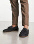 Thomas Crick woven tassel leather loafers in navy