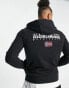 Napapijri b-ayas full zip hoodie in black