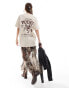 Фото #1 товара Miss Selfridge rodeo graphic t-shirt in sand