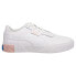 Фото #1 товара Puma Cali Perforated Toe Lace Up Toddler Boys White Sneakers Casual Shoes 36886