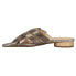 Фото #3 товара VANELi Brogan Metallic Slide Womens Size 5.5 N Casual Sandals 310120