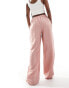 Фото #4 товара Reclaimed Vintage wide leg mensy tailored trouser in pink