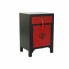 Фото #2 товара Ночной столик DKD Home Decor Чёрный Красный Ель Деревянный MDF 45 x 35 x 66 cm