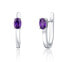 Elegant silver earrings with zircon SVLE0524SH2F100