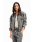 Women's Denim detachable sleeve jacket