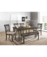 Claudia II Dining Table In Weathe