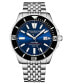 Men's Depthmaster Silver-tone Stainless Steel, Blue Dial, 43mm Round Watch