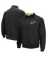 Фото #1 товара Men's Black Purdue Boilermakers Big and Tall Tortugas Quarter-Zip Jacket