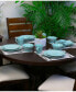 Фото #4 товара Malibu Waves 16 Piece Dinnerware Set in Turquoise