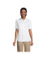 ფოტო #1 პროდუქტის Women's School Uniform No Gape Short Sleeve Stretch Shirt