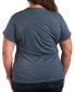 ფოტო #2 პროდუქტის Trendy Plus Size Stitch Graphic T-shirt