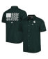 Фото #2 товара Men's PFG Green Michigan State Spartans Slack Tide Camp Button-Up Shirt