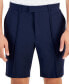 Фото #3 товара Men's Alfatech Regular-Fit Pintucked 10" Suit Shorts, Created for Macy's