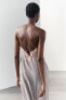 Фото #4 товара Платье в бельевом стиле с кружевной отделкой ZARA