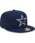 Фото #2 товара Men's Navy Dallas Cowboys Main 59FIFTY Fitted Hat