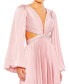 ფოტო #2 პროდუქტის Women's Ieena Long Sleeve Cut Out Gown