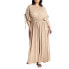 ფოტო #1 პროდუქტის Plus Size Dolman Sleeve Maxi Dress