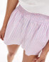 Фото #5 товара Cotton On boxer style shorts in pink stripe