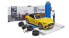 Фото #2 товара Игровой набор Bruder Авто-мастерская с со спортивным автомобилем и фигуркой,62-110