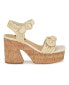 Фото #2 товара Women's Comiele Square Toe Block Heel Wedge Sandals