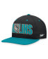 Фото #4 товара Men's Black Florida Marlins Cooperstown Collection Pro Snapback Hat