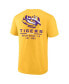 Фото #4 товара Men's Gold LSU Tigers Game Day 2-Hit T-shirt