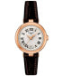 ფოტო #1 პროდუქტის Women's Swiss Bellissima Brown Leather Strap Watch 26mm