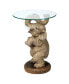 Good Fortune Elephant Glass-Topped Table