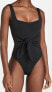 L*Space Women's Balboa Classic One Piece Swimsuit Black Size L