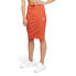 Puma Classics Ribbed Midi Skirt Us Womens Orange Casual 671975-26